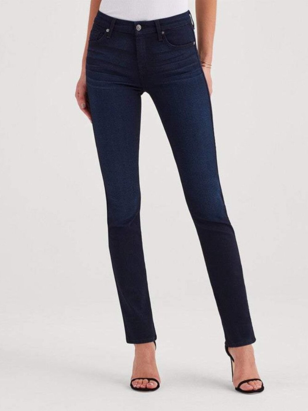 🇲🇽 Sz 26 7 For All Mankind Kimmie Straight Leg Women's Jeans Dark Wash
